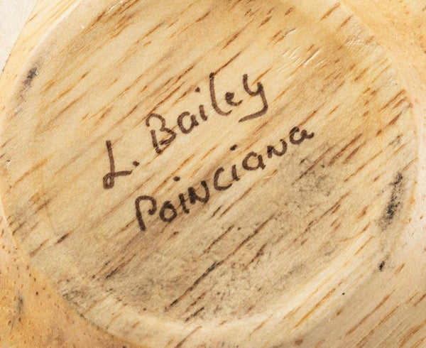 Hawaiian Royal Poinciana Wood Bowl - L. Bailey