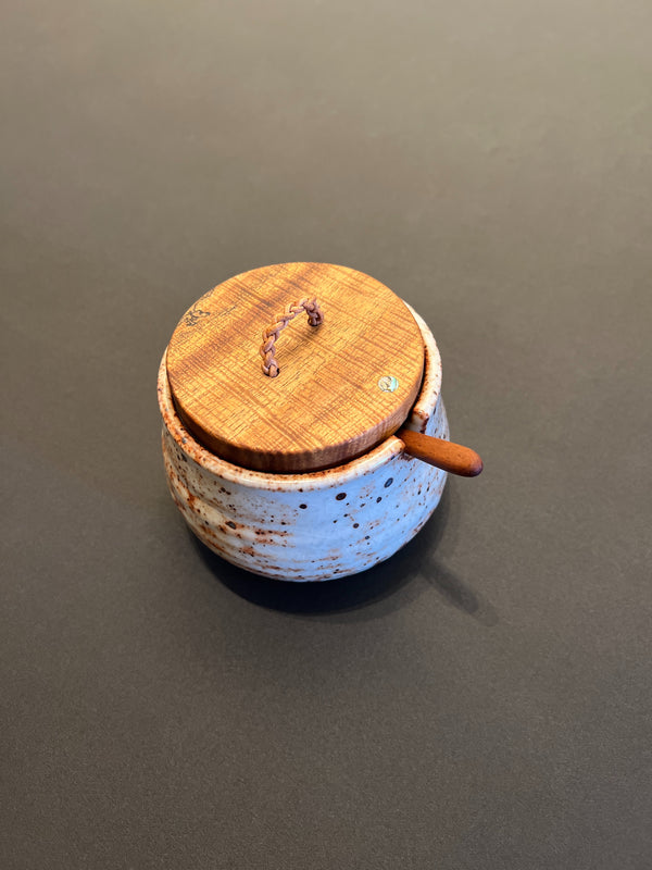Hawaiian Hand Thrown Ceramic Salt Cellar