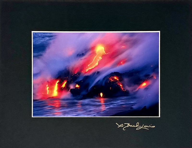 "Dusk Glow", Kilauea Volcano, Hawai'i - 8x10 Photographic Print by Brad Lewis