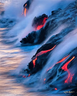 Ocean Dancing, Kilauea Volcano, Hawai'i - 11x14 Photographic Print by Brad Lewis