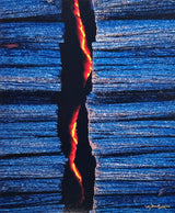 "Hot Lava Crack", Kilauea Volcano, Hawai'i - 11x14 Photographic Print by Brad Lewis