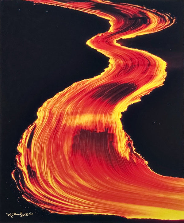 "Franz Flow", Kilauea Volcano, Hawai'i - 11x14 Photographic Print by Brad Lewis