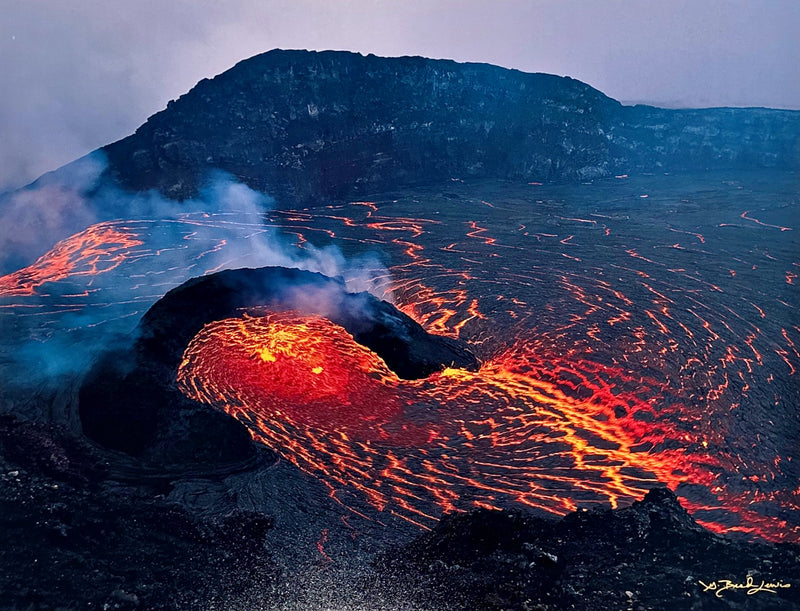 Kilauea, Kilauea Volcano, Hawai'i - 11x14 Photographic Print by Brad Lewis