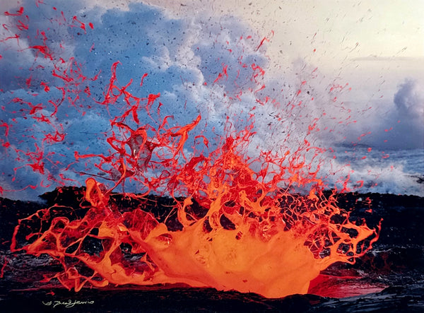 Limu O Pele, Kilauea Volcano, Hawai'i - 11x14 Photographic Print by Brad Lewis