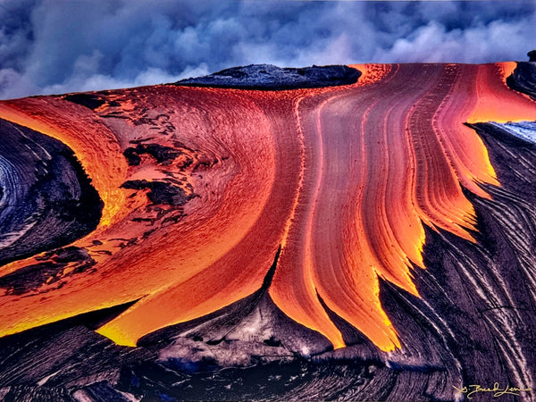 Ocean Entry, Kilauea Volcano, Hawai'i - 11x14 Photographic Print by Brad Lewis