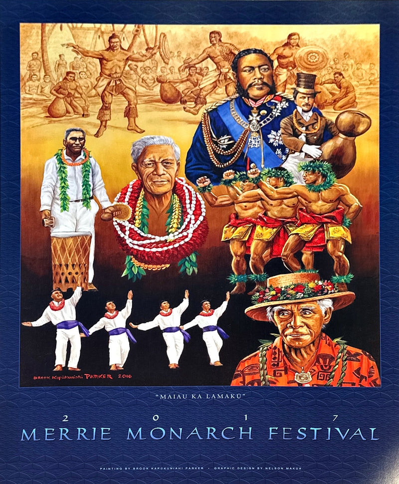 "Maiau Ka Lamaku" Merrie Monarch 2017 Poster - Brook Parker