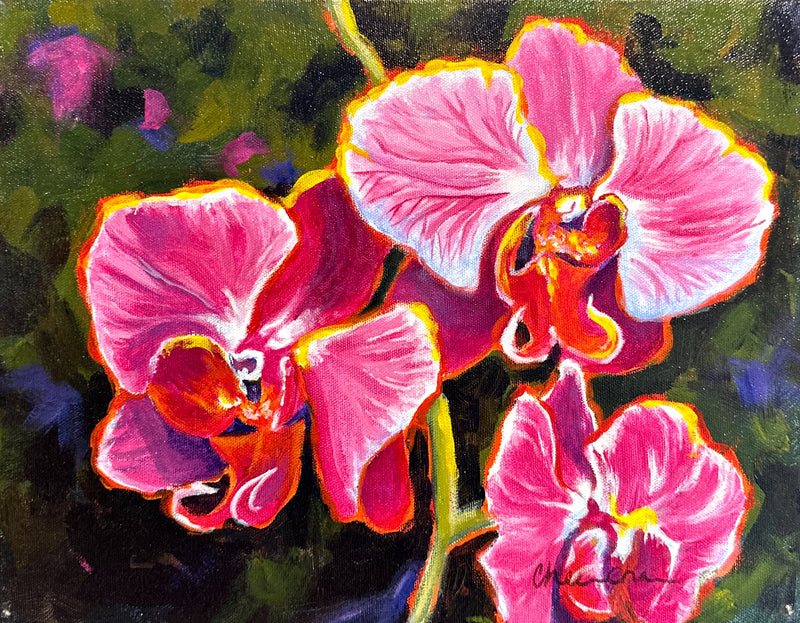 Orchid 02, oil on canvas - CheeCha