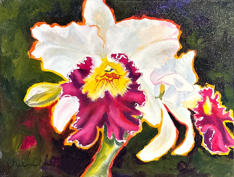 Orchid 01, oil on canvas - CheeCha