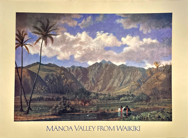 "Manoa Valley from Waikiki" Poster - Enoch Wood Perry, Jr.