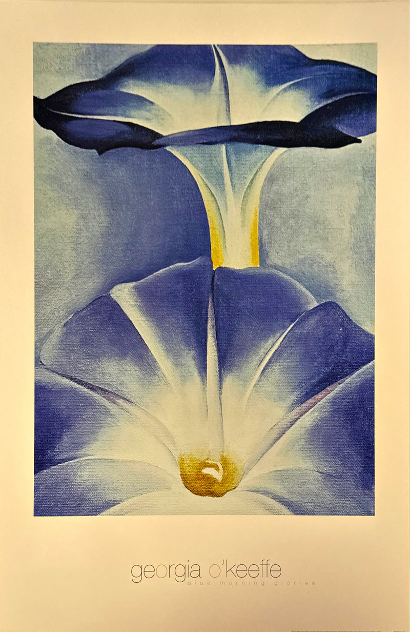"Blue Morning Glories" Poster - Georgia O'Keeffe