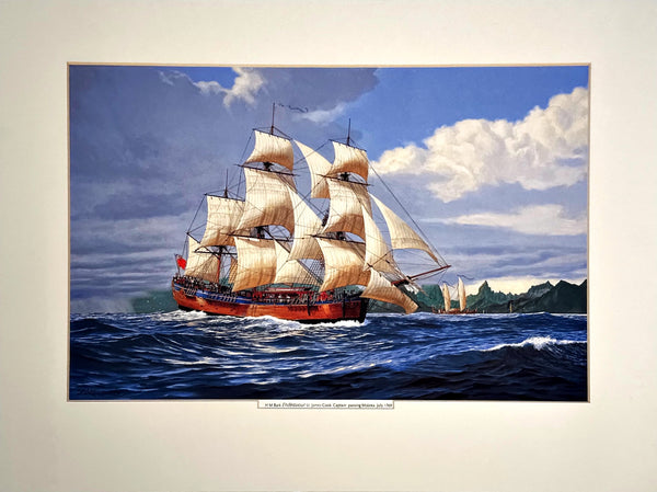 "H.M. Bark Endeavour" Print - Herb Kane