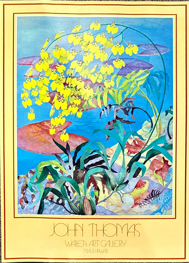 "Java Gold Orchid and Misty Pond" Print - John Paul Thomas