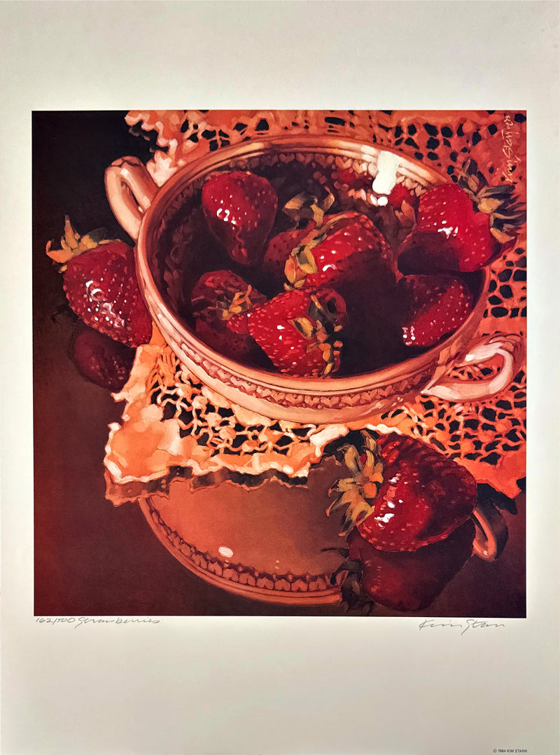 "Strawberries" Signed Print 162/500 - Kim Starr