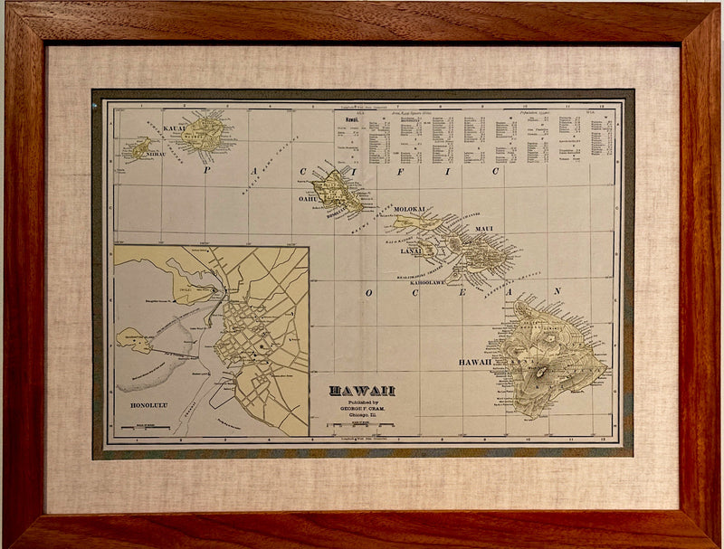 Vintage Map of Hawai'i