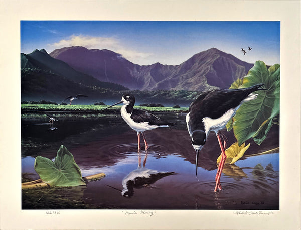 "Haualei Morning" Signed Poster 122/300 - Patrick Ching