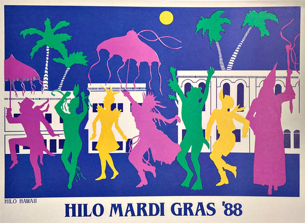 "Hilo Mardi Gras '88" Poster