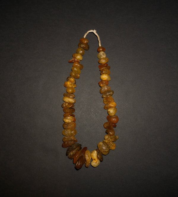 15" Raw African Amber Necklace