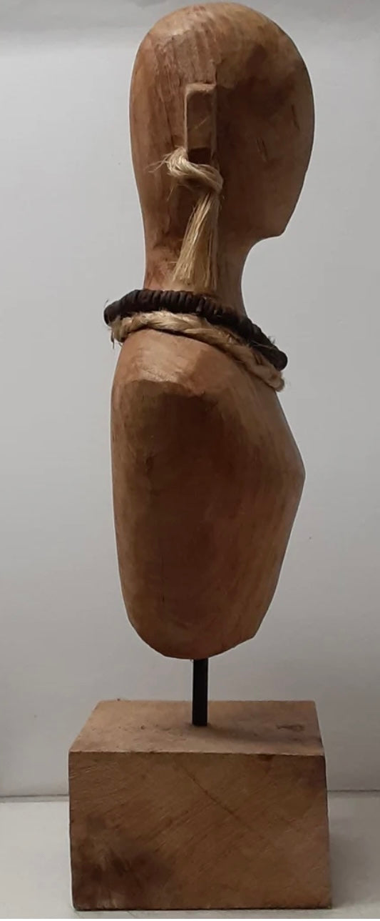 Oceanic Tribal Wood Bust