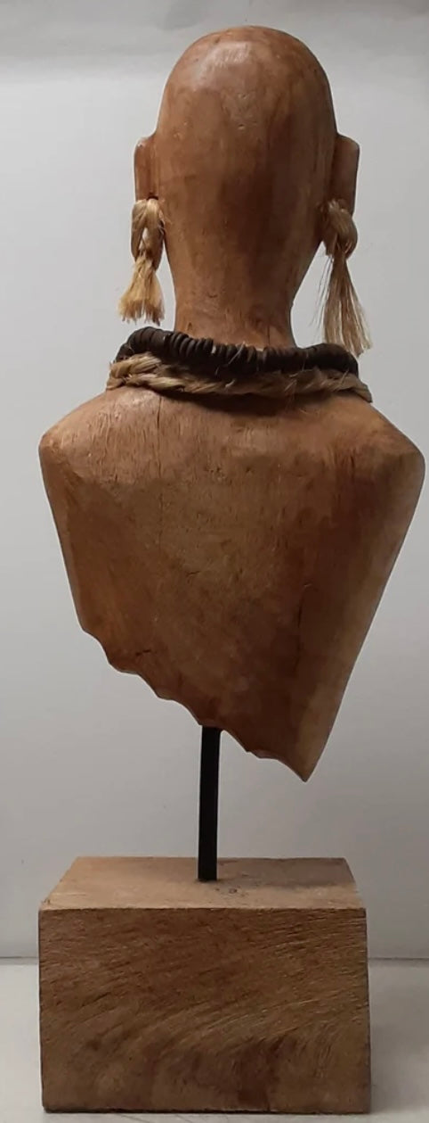 Oceanic Tribal Wood Bust