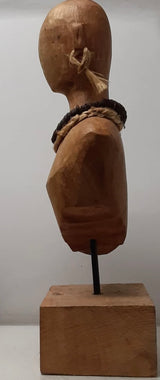 Oceanic Tribal Wood Bust