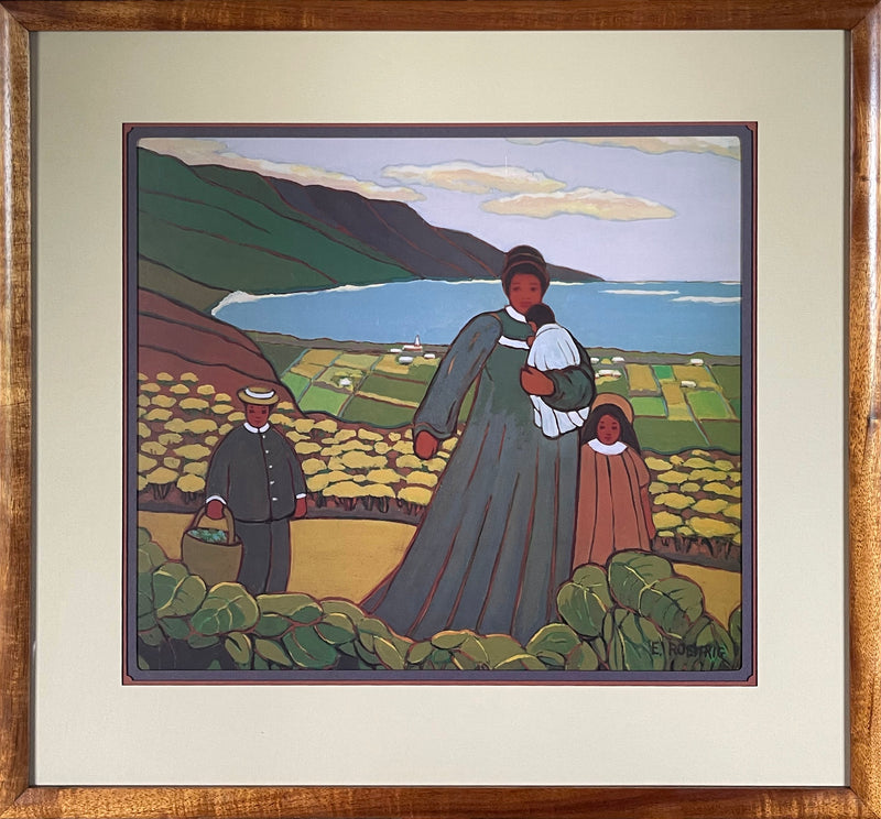 "Along the Hamakua Coast" Framed - Ethel Roehrig