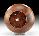 20th C. Hawaiian Koa Wood Footed Bowl