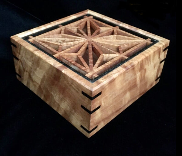 Koa Small Square Keepsake Box